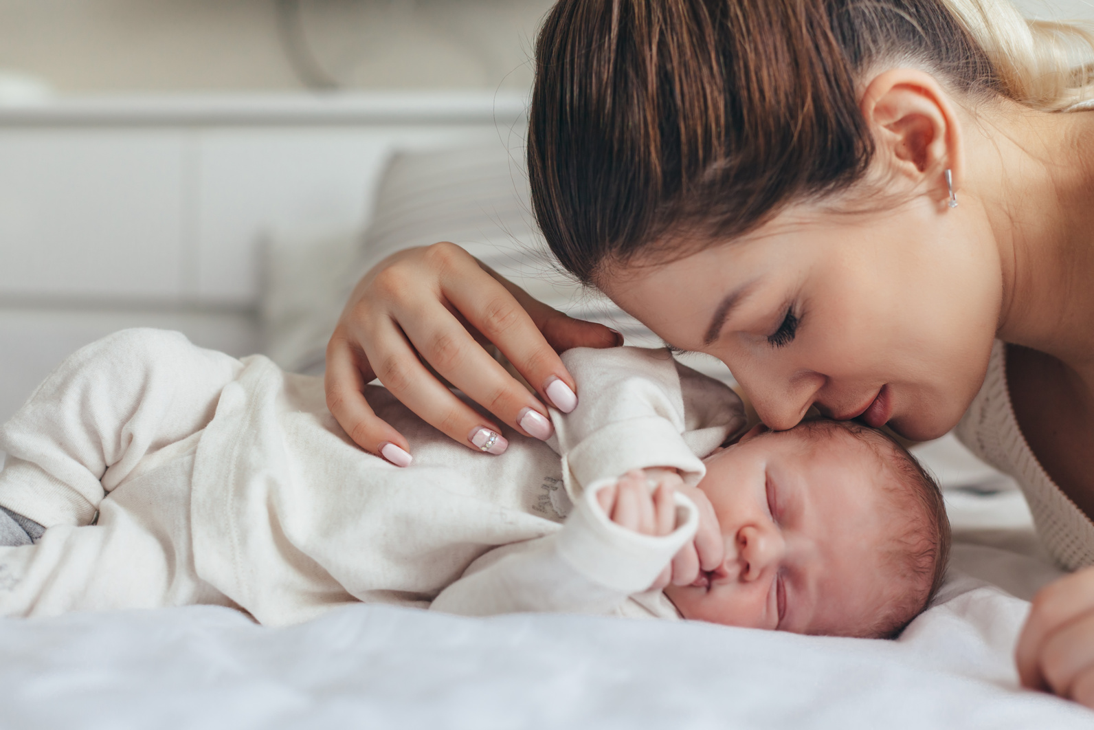 Mom with Newborn Baby